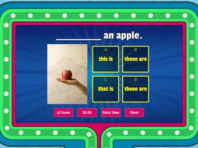 this that these those