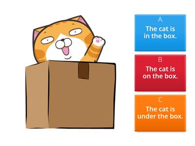 PREPOSITION- in on under