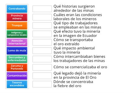 La minería de oro en la provincia de El Oro 1884