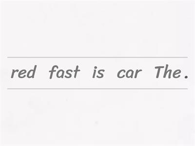 English Test A1 - Adjectives + nouns