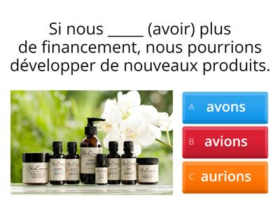 Test de compréhension de l'hypothèse si+imparfait + conditionnel présent