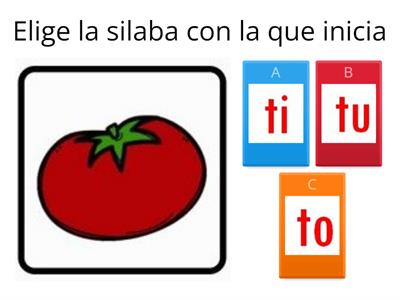 Sílabas Ta te ti to tu - Recursos didácticos