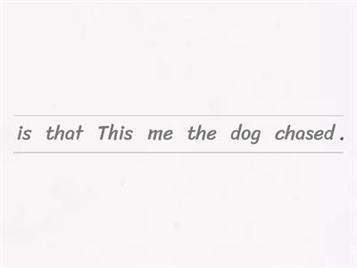  Relative Clauses Unjumble