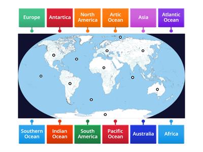 Continents and Oceans