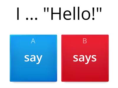 Rainbow English 3 unit 5 "say VS says"