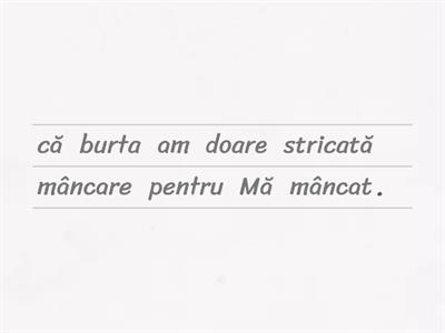 Propoziții cuvinte - Sfatul jucăriilor.