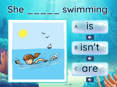 Present continuous Affirmative and Negative