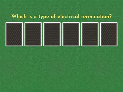 Win or lose quiz - Unit 105 Electrical installation wiring and termination