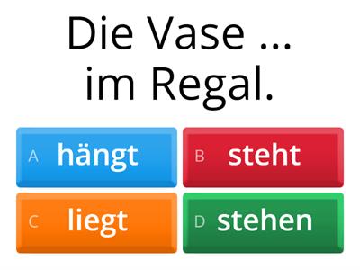 Schritte 3 , L2 stehen/liegen/hängen