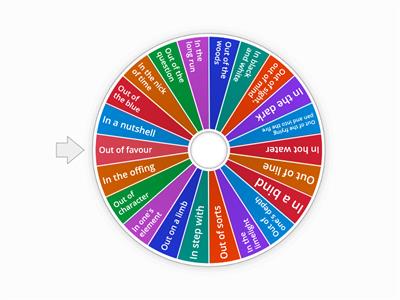 in and out idioms - use in a sentence