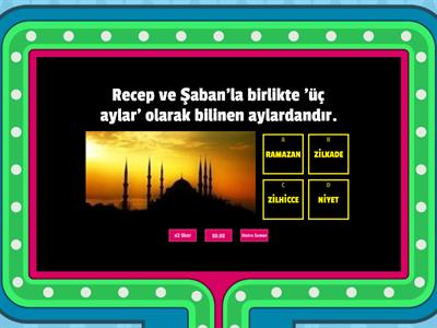 5. SINIF RAMAZAN VE ORUÇLA İLGİLİ KAVRAMLAR