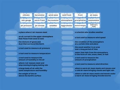 Weather Vocab Practice