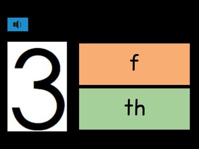 Phonics - f or th