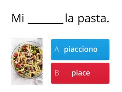 A1 - Piace o Piacciono? 