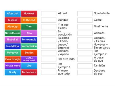 •	discourse markers