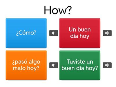 After school: Questions and phrases