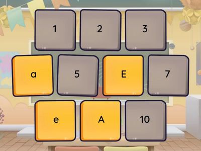 Ruleta de vocales mayúsculas y minúsculas