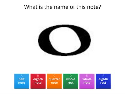 Music Note and Rest Quiz
