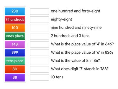 Whole number up to 1000