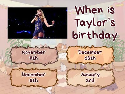 Taylor Swift Quiz