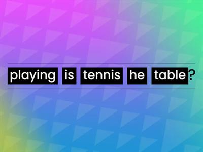 Basic 2 - Present continuous questions