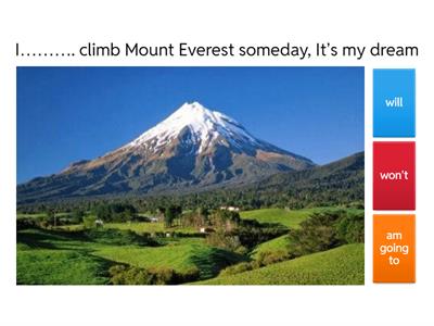 Future, going to and will