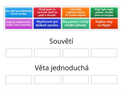Věta jednoduchá a souvětí