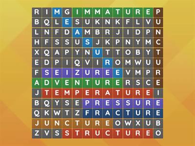 URE WORDSEARCH 