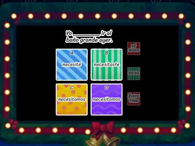 Necesito en pasado simple