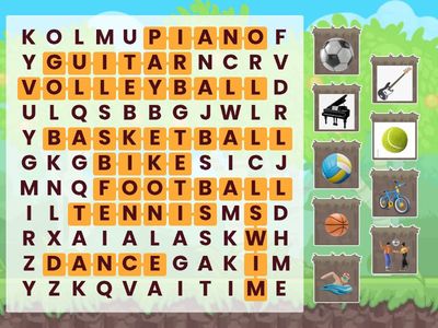 Primary School ESL - Activities Wordsearch