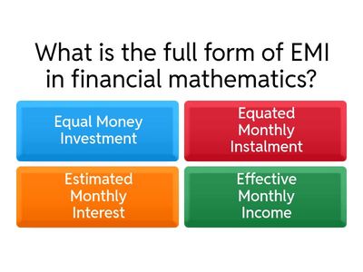 AFL-EMI(FINANCIAL MATHEMATICS)