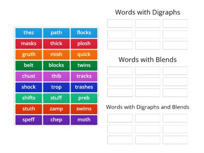 Digraphs, Blends, Digraph Blend Sort 2