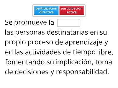 PRINCIPIOS PEDAGÓGICOS EN LA EDUCACIÓN Y TIEMPO LIBRE. MÓDULO: ACTIVIDADES DE OCIO Y TIEMPO LIBRE 