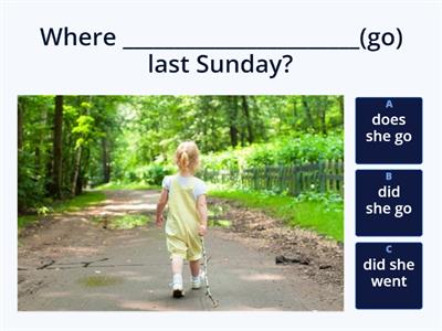 Past Simple - Irregular verbs (affirmative, negative, questions)