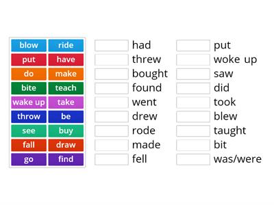  Smart Junior 4 irregular verbs