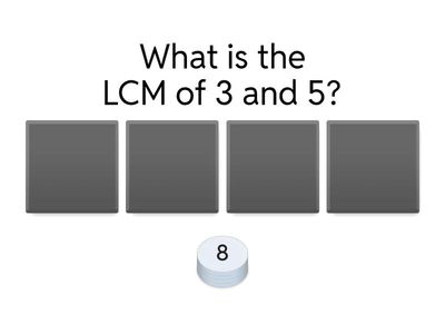 P4 Least Common Multiple Quiz
