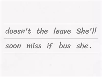 Condition Subordinating Conjunction Sentences #2