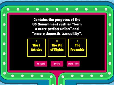 Constitution Unit SOL Review