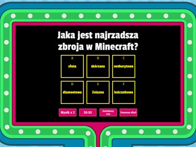 Minecraft quiz