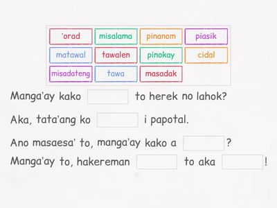 第四階第三課: Herek no lahok 下午