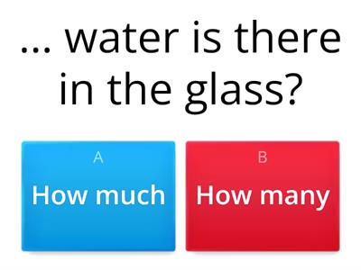   How much vs How many