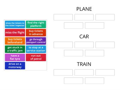 Travelling and Transport