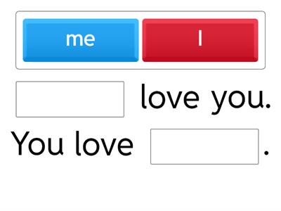 Subject Object pronoun