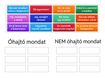 Óhajtó mondat vagy nem?