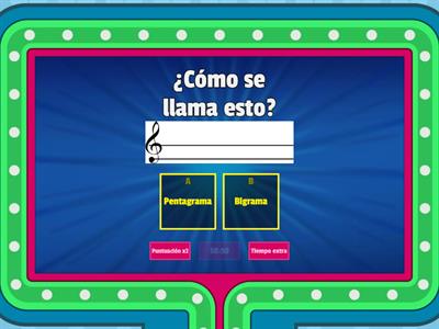Juego Lenguaje musical 4° Básico