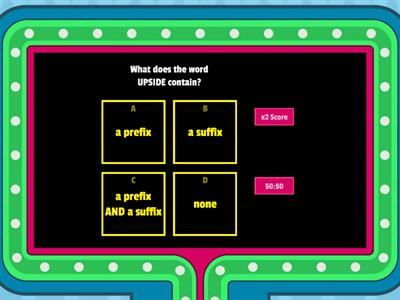 Prefix/Suffix/Root Word