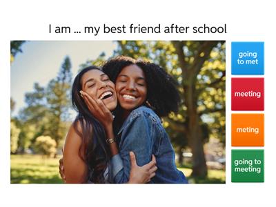 present continuous for future arrangements