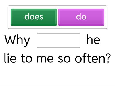 Present simple - WH questions