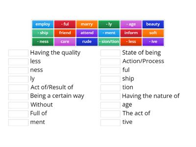 Suffixes