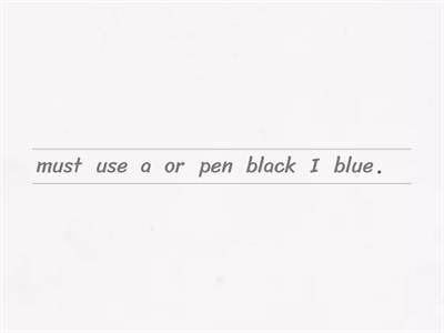 Reading and writing exams.